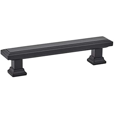 Patioplus 6 in. Geometric Rectangular Cabinet Pull, Flat Black PA2054345